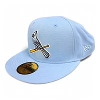 St. Louis Cardinals Powder Blue and Yellow 2011 WS Patch Gray UV New Era 59FIFTY Fitted Hat
