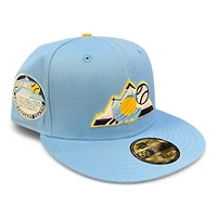 Colorado Rockies Powder Blue and Yellow 10 Years Patch Gray UV New Era 59FIFTY Fitted Hat
