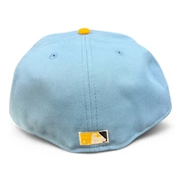 Chicago White Sox Powder Blue and Yellow Wrigley Field Patch Gray UV New Era 59FIFTY Fitted Hat