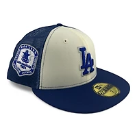 Los Angeles Dodgers Chrome and Royal Blue Mesh "84 Olympic Patch" UV New Era 59FIFTY Fitted Hat