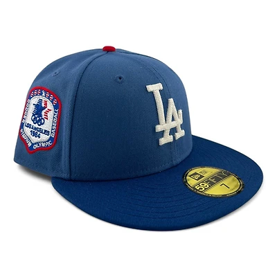 Los Angeles Dodgers Indigo Blue and Royal "84 Olympic Pack" Green UV New Era 59FIFTY Fitted Hat