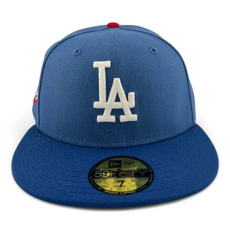 Los Angeles Dodgers Indigo Blue and Royal "84 Olympic Pack" Green UV New Era 59FIFTY Fitted Hat