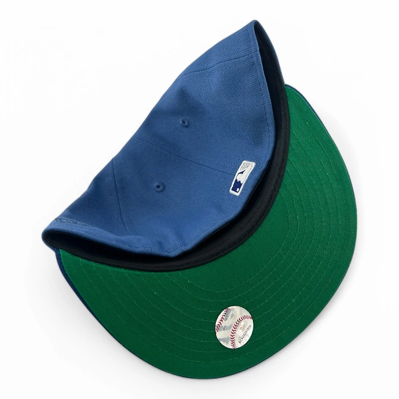 Los Angeles Dodgers Indigo Blue and Royal "84 Olympic Pack" Green UV New Era 59FIFTY Fitted Hat