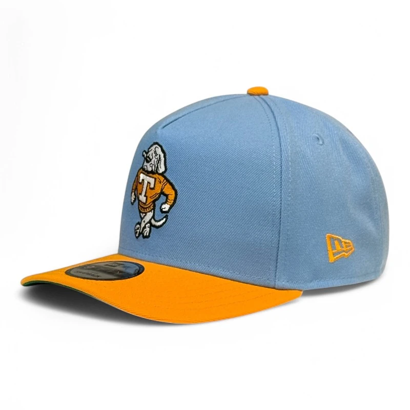 Tennessee Volunteers Blue and Orange "Smokey" Logo Neyland Stadium Patch New Era 9FIFTY A-Frame Snapback Hat