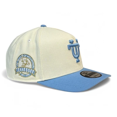Tennessee Volunteers Chrome and Sky Blue 100 Years Patch New Era 9FIFTY A-Frame Snapback Hat