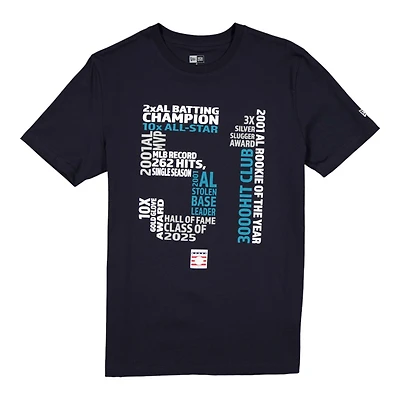 Seattle Mariners Ichiro Navy 2025 Hall of Fame New Era T-Shirt