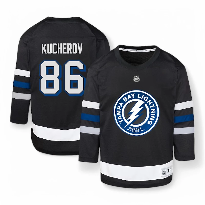 Youth Tampa Bay Lightning Nikita Kucherov Black Alternate NHL Jersey