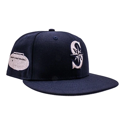Seattle Mariners Navy 2008 All Star Game Patch Grey UV New Era 59FIFTY Fitted Hat