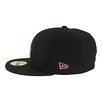 Los Angeles Dodgers Black with Copper LA Logo Grey UV New Era 59FIFTY Fitted Hat