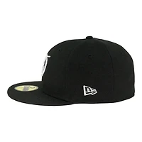 Los Angeles Dodgers Black with Silver City Connect Logo Grey UV New Era 59FIFTY Fitted Hat