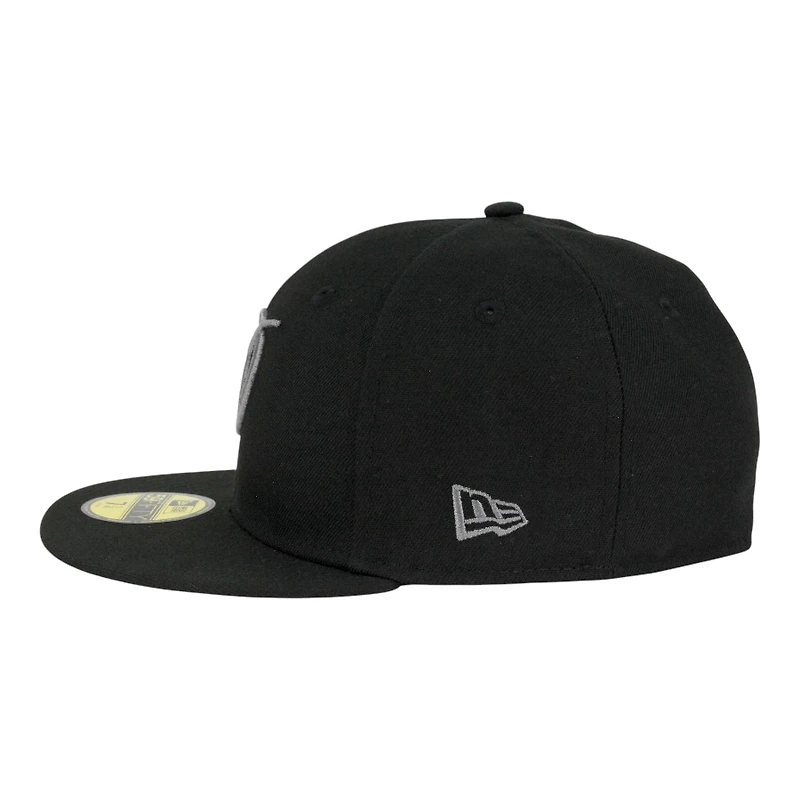 Los Angeles Dodgers Black with Graphite City Connect Logo Grey UV New Era 59FIFTY Fitted Hat