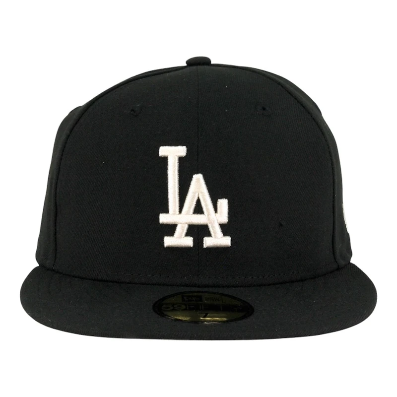 Los Angeles Dodgers Black with Ivory LA Logo Grey UV New Era 59FIFTY Fitted Hat