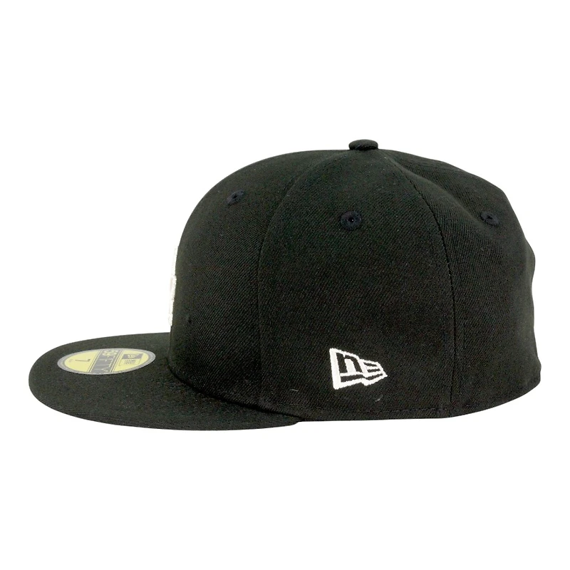 Los Angeles Dodgers Black with Ivory LA Logo Grey UV New Era 59FIFTY Fitted Hat