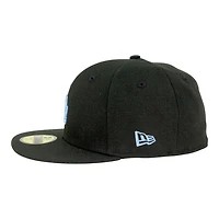 Los Angeles Dodgers Black with Light Blue LA Logo Grey UV New Era 59FIFTY Fitted Hat
