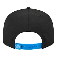 Detroit Lions Black and Blue Splatter New Era 9FIFTY Snapback Hat