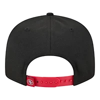 San Francisco 49ers Black and Red Splatter New Era 9FIFTY Snapback Hat