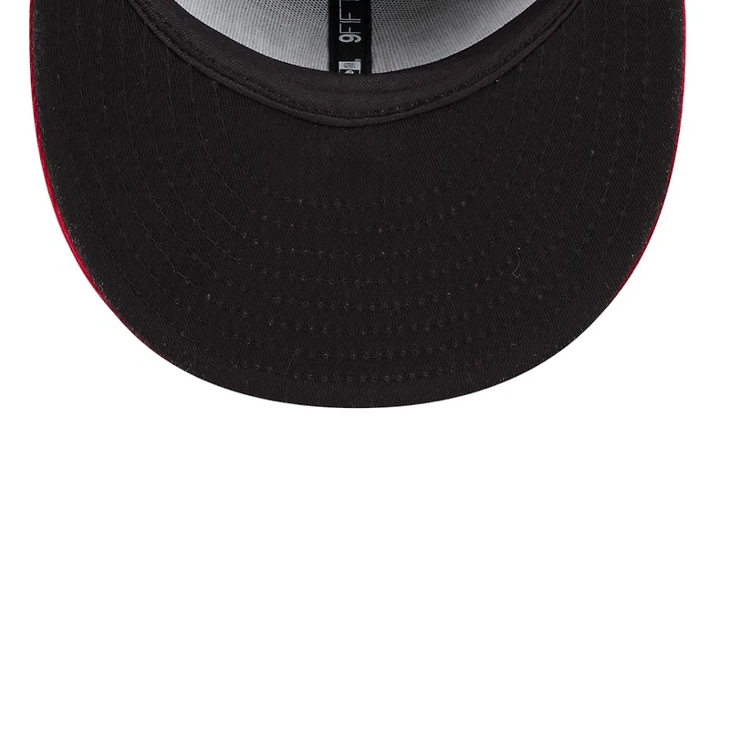 San Francisco 49ers Black and Red Splatter New Era 9FIFTY Snapback Hat