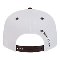 San Diego Padres Chrome and Brown Official Doodles New Era 9FIFTY Snapback Hat