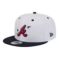 Atlanta Braves Chrome and Navy Official Doodles New Era 9FIFTY Snapback Hat