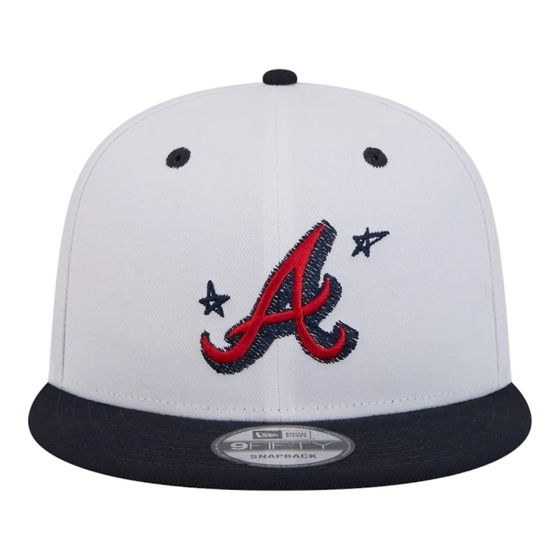 Atlanta Braves Chrome and Navy Official Doodles New Era 9FIFTY Snapback Hat