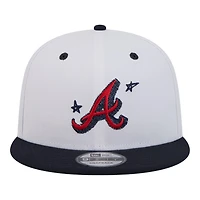 Atlanta Braves Chrome and Navy Official Doodles New Era 9FIFTY Snapback Hat