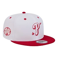 Philadelphia Phillies Chrome and Red Official Doodles New Era 9FIFTY Snapback Hat