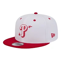 Philadelphia Phillies Chrome and Red Official Doodles New Era 9FIFTY Snapback Hat