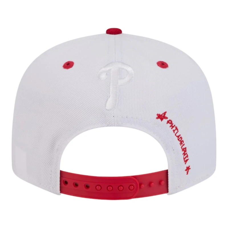 Philadelphia Phillies Chrome and Red Official Doodles New Era 9FIFTY Snapback Hat