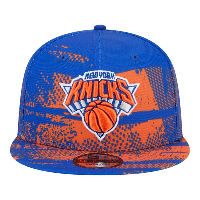 New York Knicks Royal Blue and Orange Tip Off New Era 9FIFTY Snapback Hat
