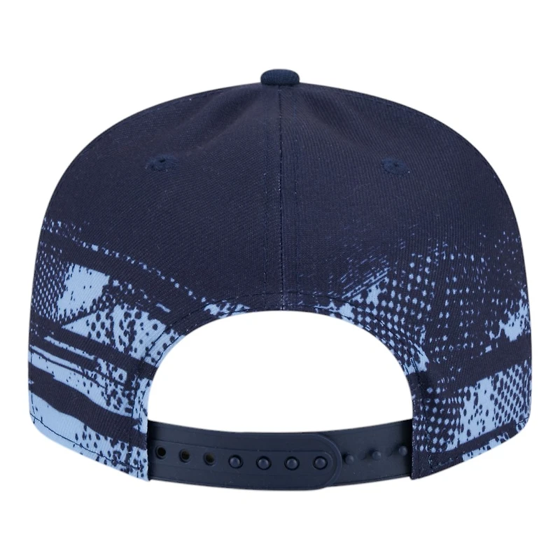 Memphis Grizzlies Navy and Light Blue Tip Off New Era 9FIFTY Snapback Hat