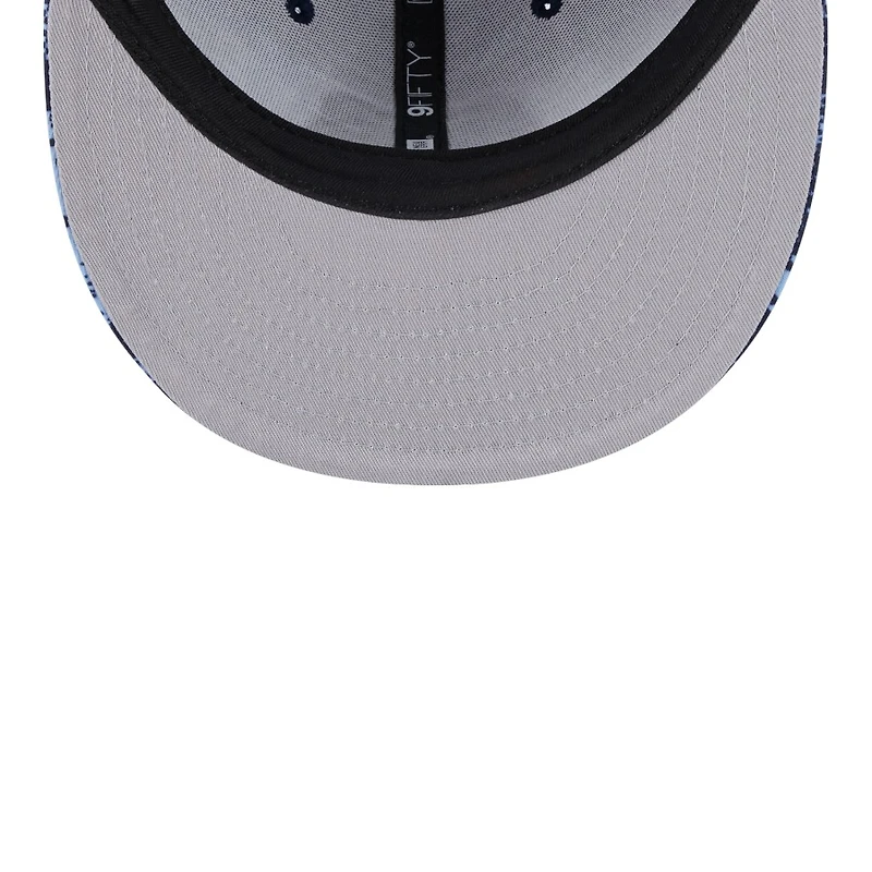 Memphis Grizzlies Navy and Light Blue Tip Off New Era 9FIFTY Snapback Hat