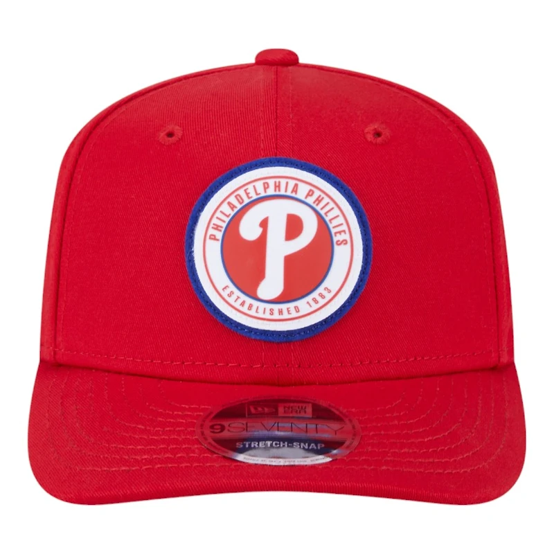 Philadelphia Phillies Red Circle Patch New Era 9SEVENTY Adjustable Hat