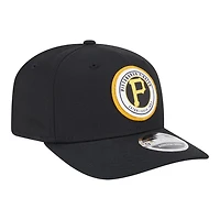Pittsburgh Pirates Black Circle Patch New Era 9SEVENTY Adjustable Hat