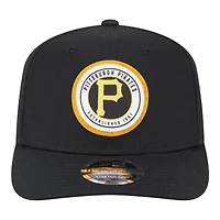 Pittsburgh Pirates Black Circle Patch New Era 9SEVENTY Adjustable Hat