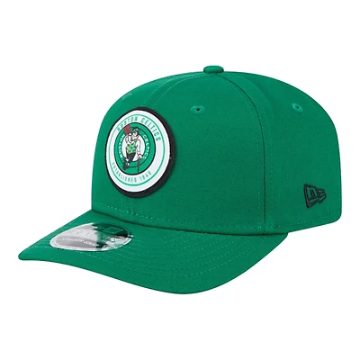 Boston Celtics Green Circle Patch New Era 9SEVENTY Adjustable Hat