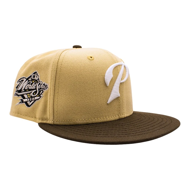 San Diego Padres Vegas Gold 1998 World Series Patch Grey UV New Era 59FIFTY Fitted Hat