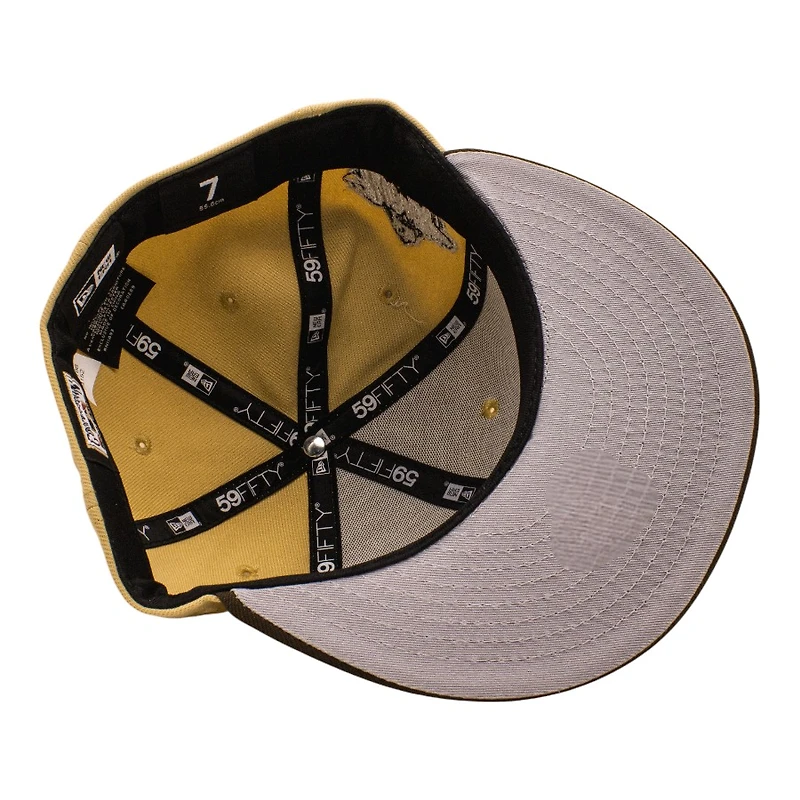 San Diego Padres Vegas Gold 1998 World Series Patch Grey UV New Era 59FIFTY Fitted Hat