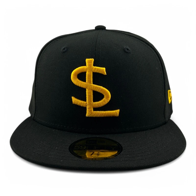 Salt Lake Bees Yellow on Black Alternate MiLB New Era 59FIFTY Fitted Hat