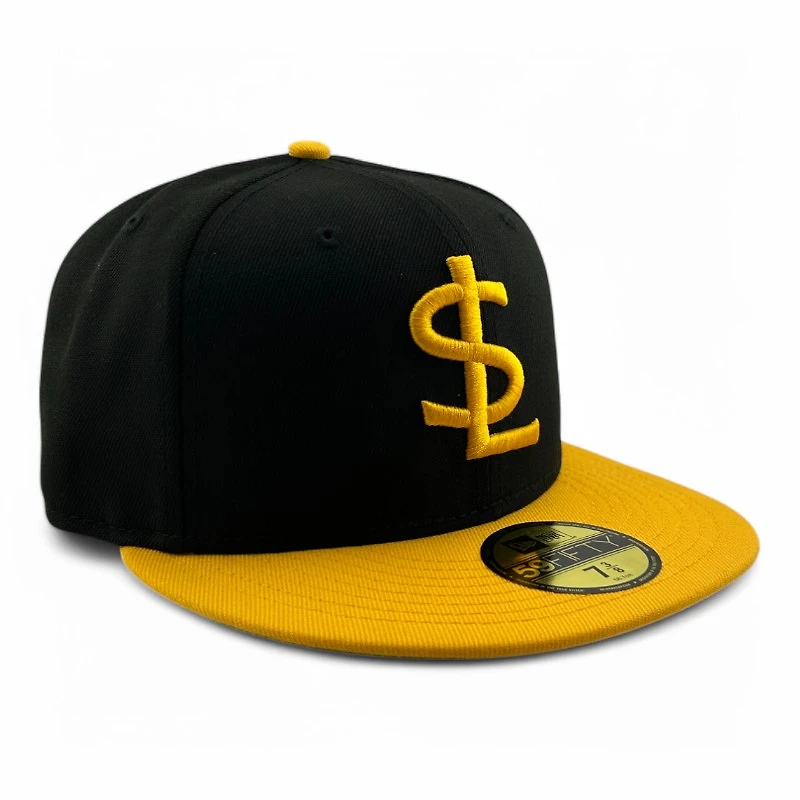 Salt Lake Bees Black and Yellow Two Tone Alternate 3 MiLB New Era 59FIFTY Fitted Hat