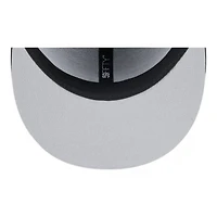 Salt Lake Bees Black on Yellow Outline Road MiLB New Era 59FIFTY Fitted Hat