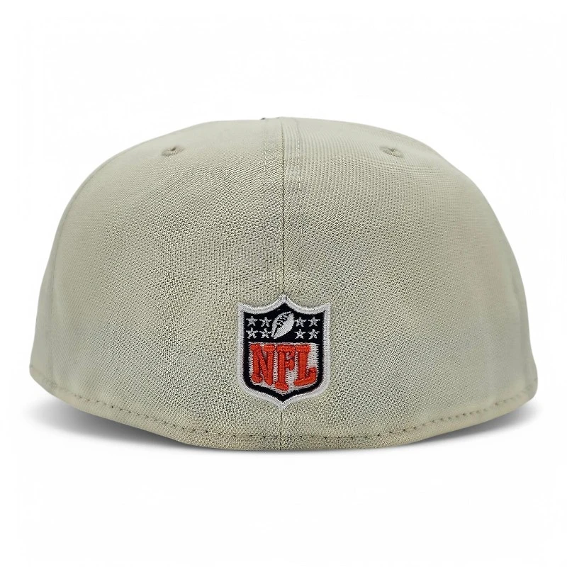 Denver Broncos Chrome Oceanside 2T Blue Leon the Lab 5280 Patch Green UV New Era 59FIFTY Fitted Hat