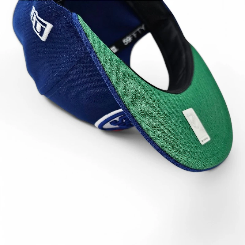 Edmonton Oilers Royal Leon the 30th Anniversary Patch Green UV New Era 59FIFTY Fitted Hat