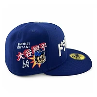 Los Angeles Dodgers Royal Blue "Sho-Time" Japanese Shohei Ohtani Gray UV New Era 59FIFTY Fitted Hat