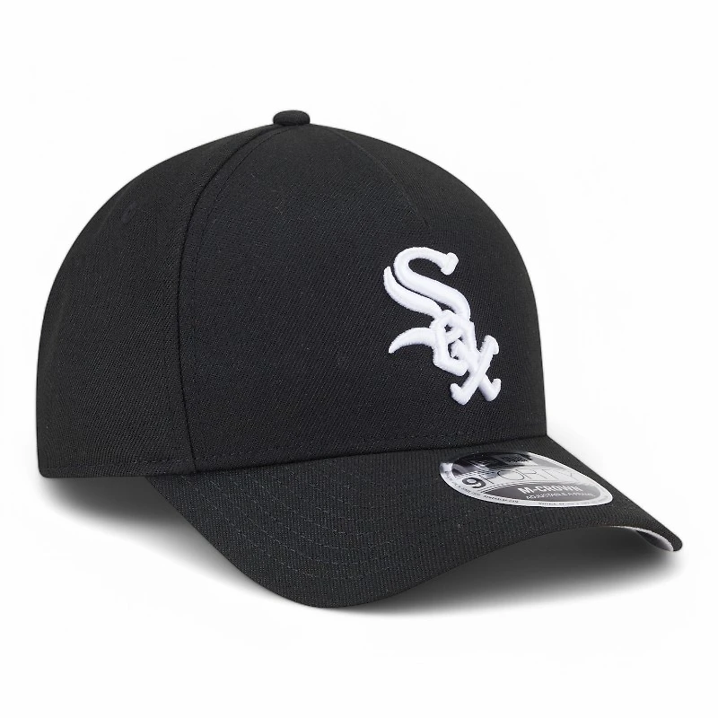 Chicago White Sox Black New Era 9FORTY M-Crown A-Frame Adjustable Hat