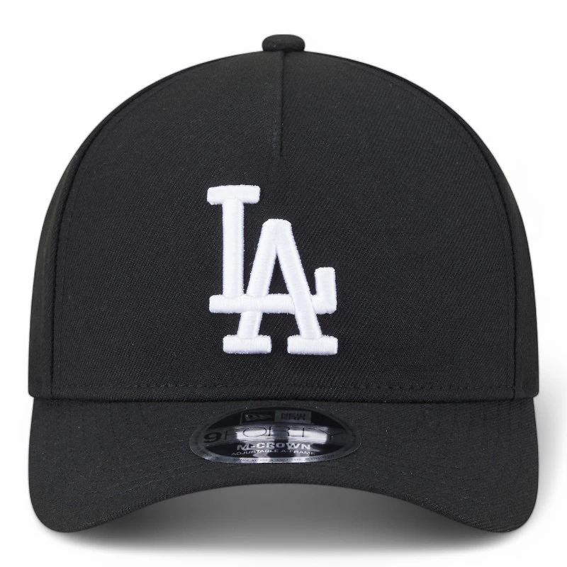 Los Angeles Dodgers Black New Era 9FORTY M-Crown A-Frame Adjustable Hat