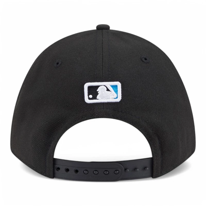 Kids Miami Marlins Black New Era 9FORTY M-Crown Adjustable Hat