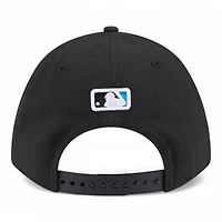 Kids Miami Marlins Black New Era 9FORTY M-Crown Adjustable Hat