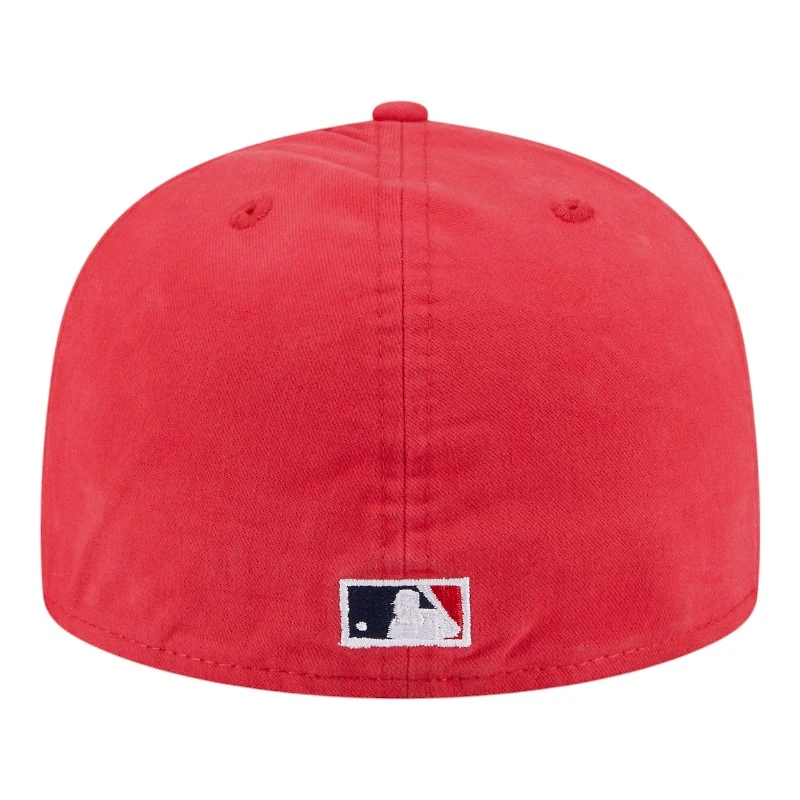 St. Louis Cardinals Red Denim Chain with Flag New Era 59FIFTY A-Frame Fitted Hat