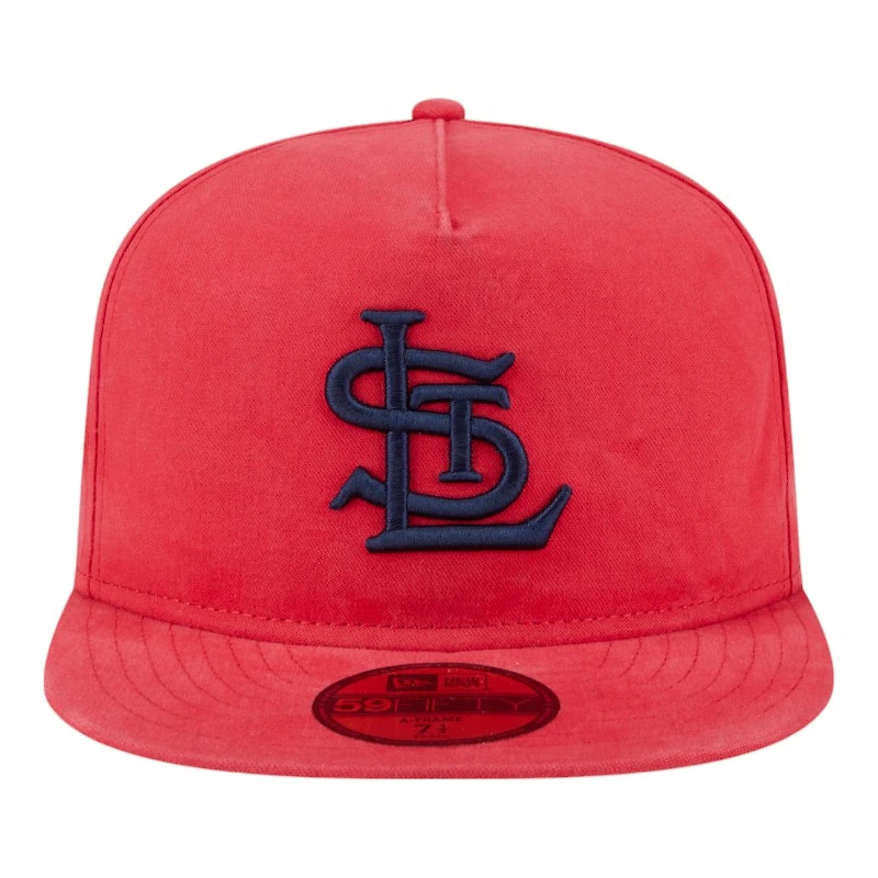 St. Louis Cardinals Red Denim Chain with Flag New Era 59FIFTY A-Frame Fitted Hat