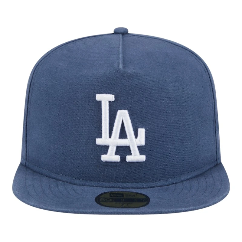 Los Angeles Dodgers Blue Denim Chain with Flag New Era 59FIFTY A-Frame Fitted Hat